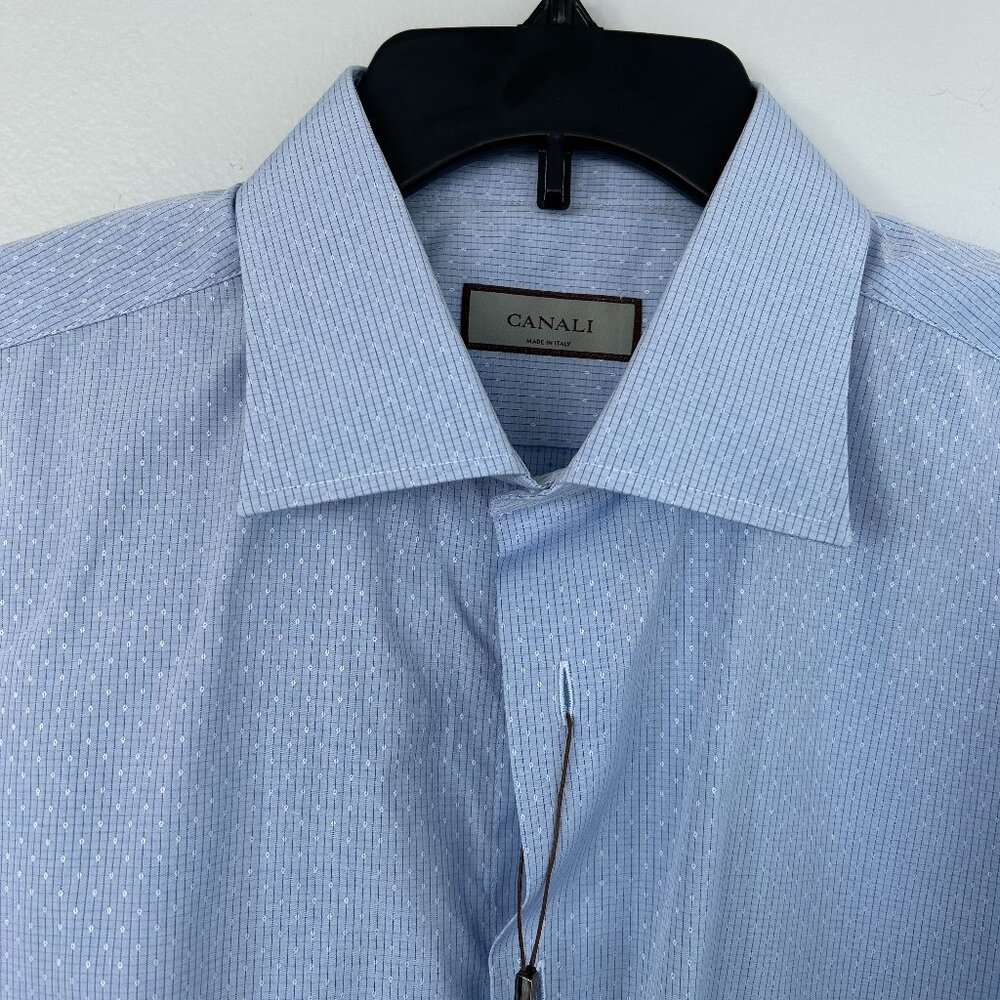 CANALI Microdot Fancy Dress Shirt